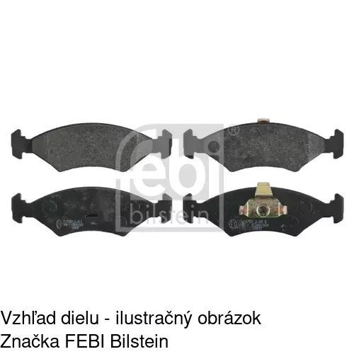 Brzdové dosky S70-0428 /POLCAR/ - obr. 1