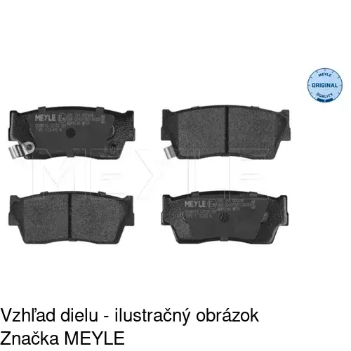 Brzdové dosky S70-0476 /POLCAR/ - obr. 3