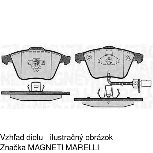 Brzdové dosky S70-0583 /POLCAR/ - obr. 1