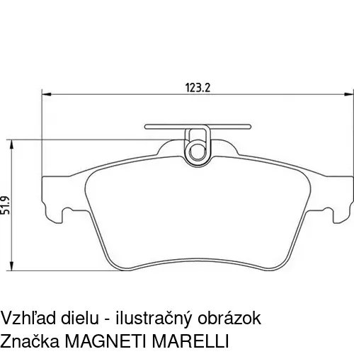 Brzdové dosky POLCAR S70-1093