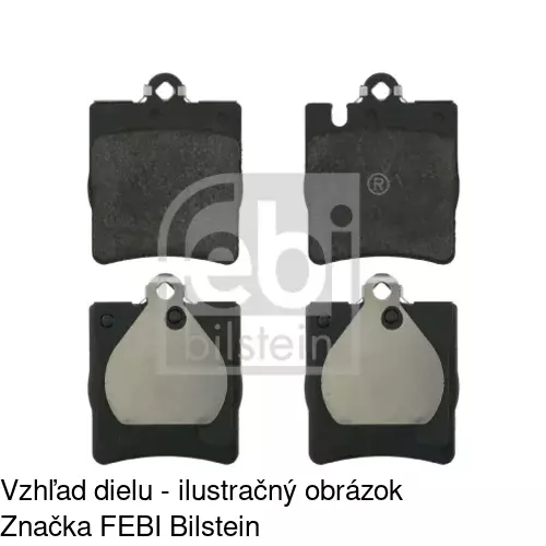 Brzdové dosky S70-1150 /POLCAR/ - obr. 2