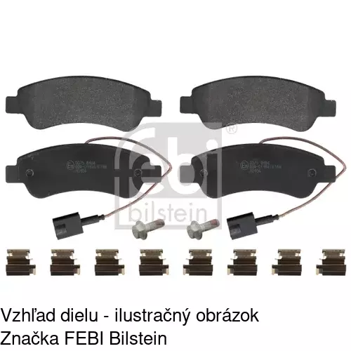Brzdové dosky POLCAR S70-1156