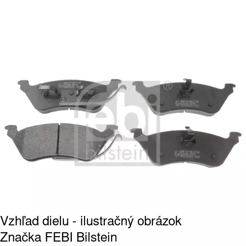Brzdové dosky S70-1192 /POLCAR/ - obr. 1