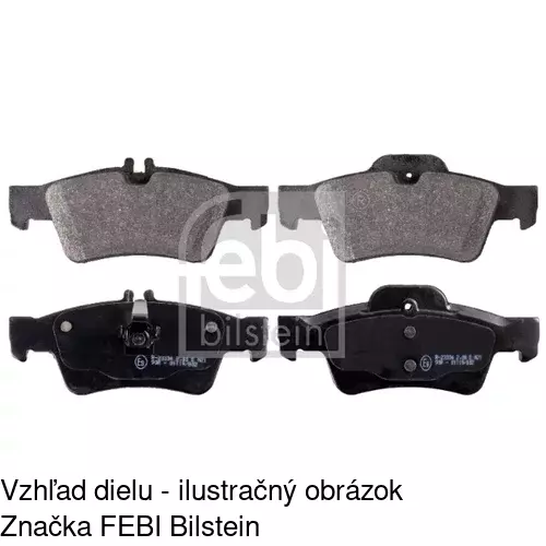 Brzdové dosky S70-1193 /POLCAR/ - obr. 1