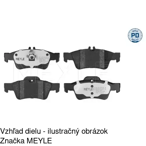 Brzdové dosky S70-1193 /POLCAR/ - obr. 3