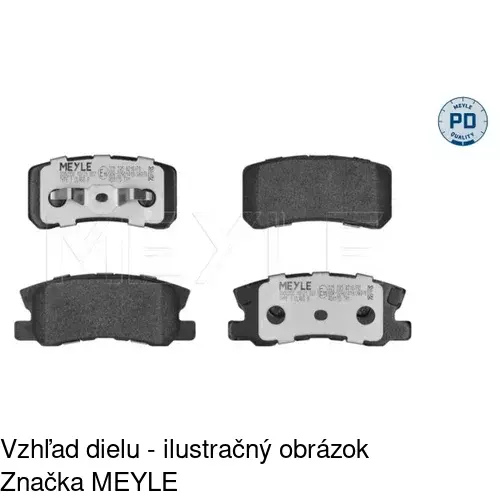 Brzdové dosky POLCAR S70-1350