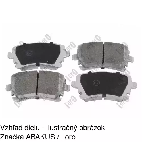 Brzdové dosky POLCAR S70-1356