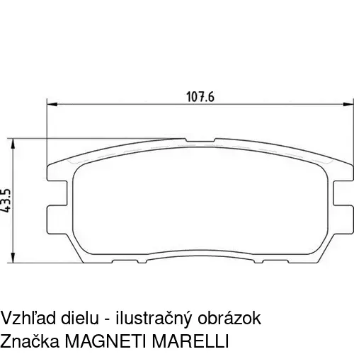 Brzdové dosky S70-1365 /POLCAR/ - obr. 5