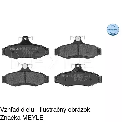 Brzdové dosky S70-1376 /POLCAR/ - obr. 2
