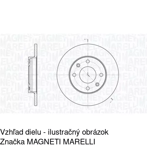 Brzdový kotúč S71-0008 /POLCAR/ - obr. 1