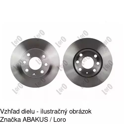 Brzdový kotúč POLCAR S71-0011