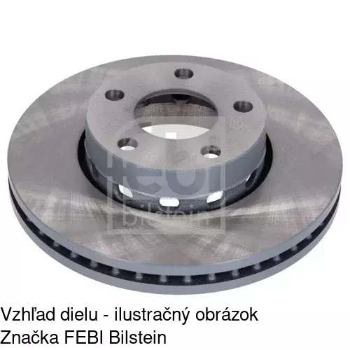 Brzdový kotúč POLCAR S71-0016