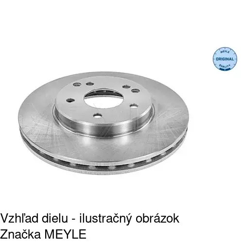Brzdový kotúč POLCAR S71-0077