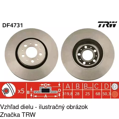 Brzdový kotúč S71-0178 /POLCAR/ - obr. 2