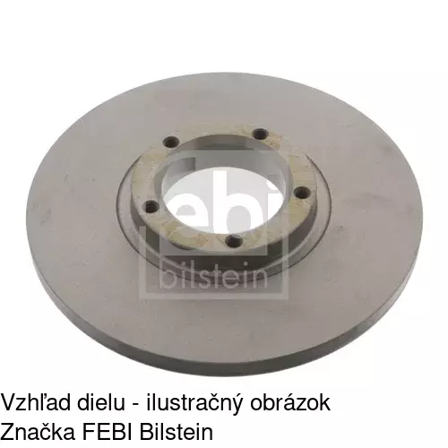 Brzdový kotúč S71-0284 /POLCAR/ - obr. 1