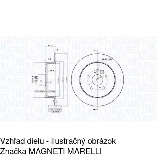 Brzdový kotúč POLCAR S71-1175