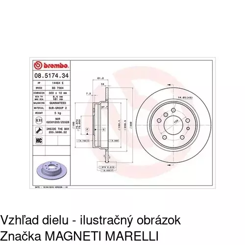 Brzdový kotúč S71-1219 /POLCAR/ - obr. 2
