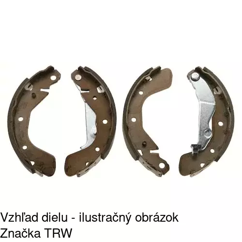 Brzdové čeľuste S72-1036 /POLCAR/ - obr. 2