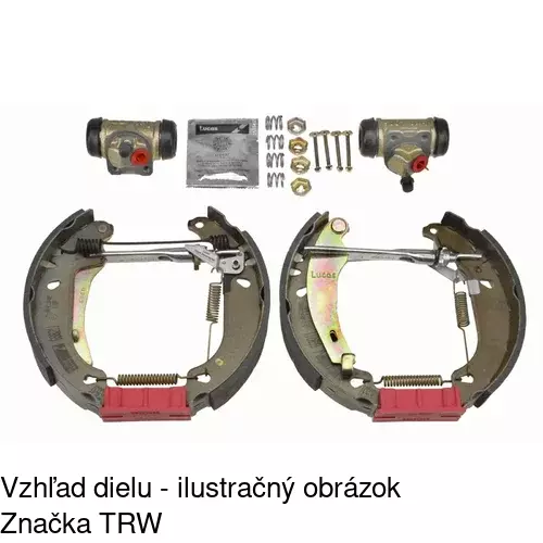 Brzdové čeľuste POLCAR S72-1040