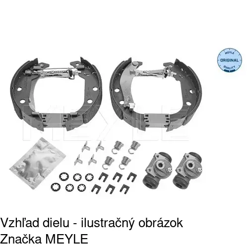 Brzdové čeľuste S72-1058 /POLCAR/ - obr. 2