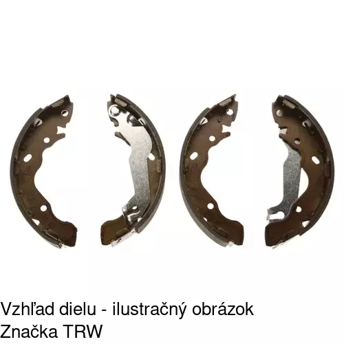Brzdové čeľuste S72-1089 /POLCAR/ - obr. 2