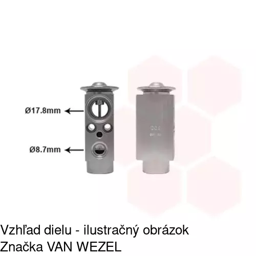 Expanzný ventil TSP0585111 /POLCAR/ - obr. 2