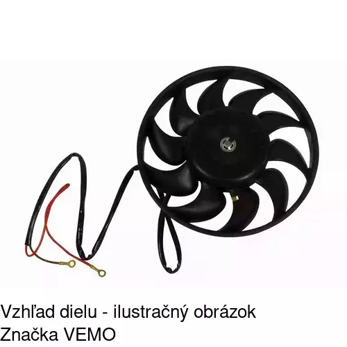 Ventilátor bez krytu / podpery 130723U3 /POLCAR/ - obr. 2