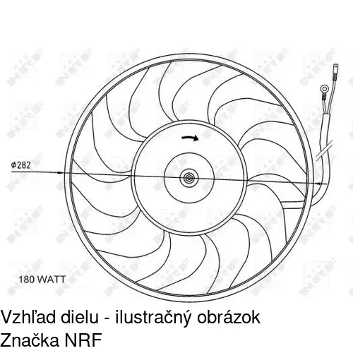 Ventilátor bez krytu / podpery 130723U3 /POLCAR/ - obr. 3