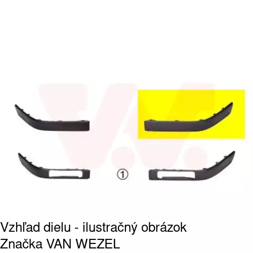 Lišta nárazníka POLCAR 130807-3