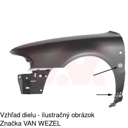 Predný blatník 132401-2 /POLCAR/ - obr. 4