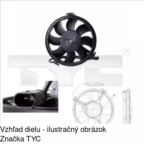 Ventilátory chladičov 132423W5 /POLCAR/ - obr. 1