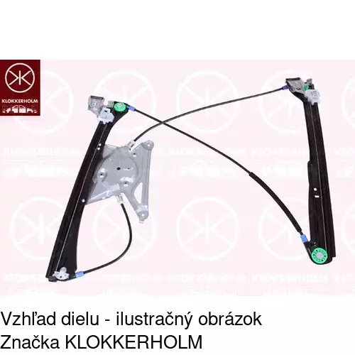 Mechanizmus sťahovania okna elektrický bez motora 1324PSG1 /POLCAR/ - obr. 1