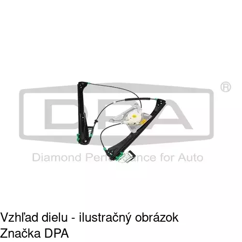 Mechanizmus sťahovania okna elektrický bez motora 1324PSG1 /POLCAR/ - obr. 5