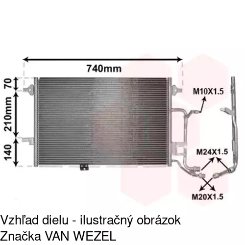 Chladiče klimatizácie 1326K8C4S /POLCAR/ - obr. 3
