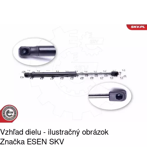 Plynová pružina 1329AS /POLCAR/ - obr. 3