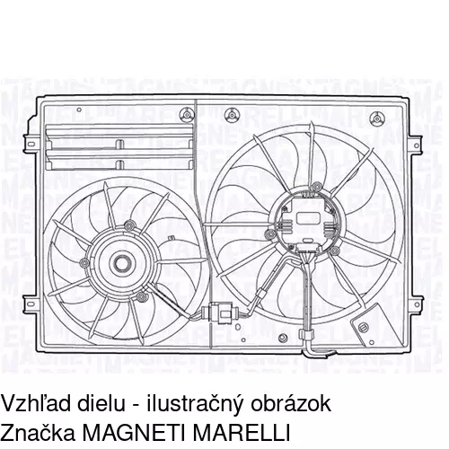 Ventilátor bez krytu / podpery 133123U3-1 /POLCAR/ - obr. 1