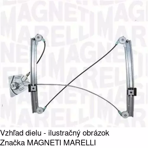 Mechanizmus sťahovania okna elektrický bez motora 1331PSG2 /POLCAR/ - obr. 1