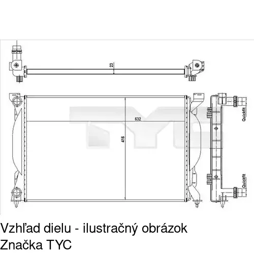 Chladiče vody 133408A3 /POLCAR/ - obr. 1