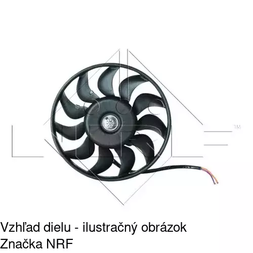 Ventilátor bez krytu / podpery POLCAR 133423U3
