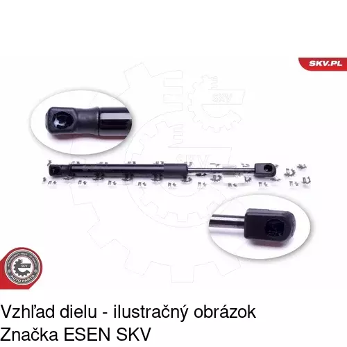 Plynová pružina 1334AB /POLCAR/ - obr. 3