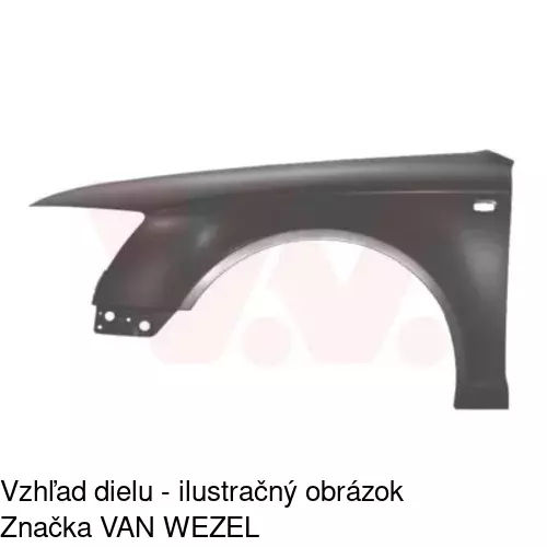 Predný blatník 133801 /POLCAR/ - obr. 2