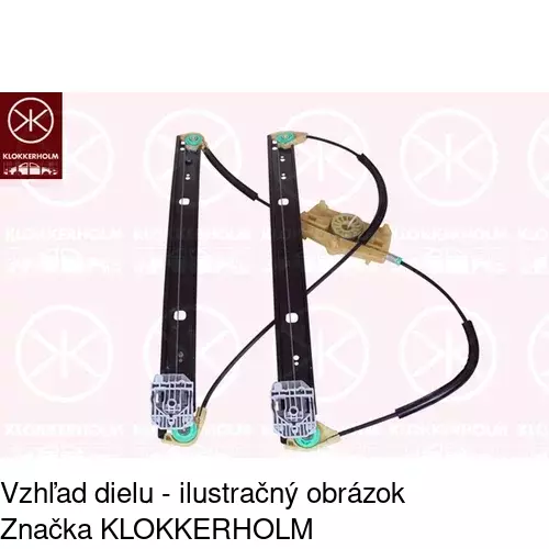 Mechanizmus sťahovania okna elektrický bez motora POLCAR 1370PSG2