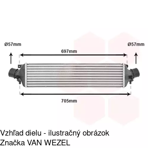 Chladiče vzduchu (Intercoolery) 1421J81X /POLCAR/ - obr. 2