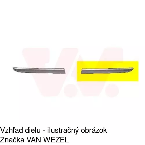 Lišta nárazníka 200107-5 /POLCAR/ - obr. 1