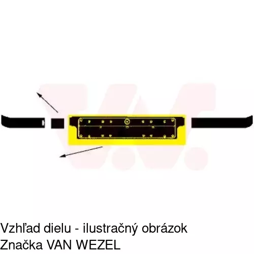 Držiak evidenčnej tabuľky 200707-7 /POLCAR/ - obr. 2