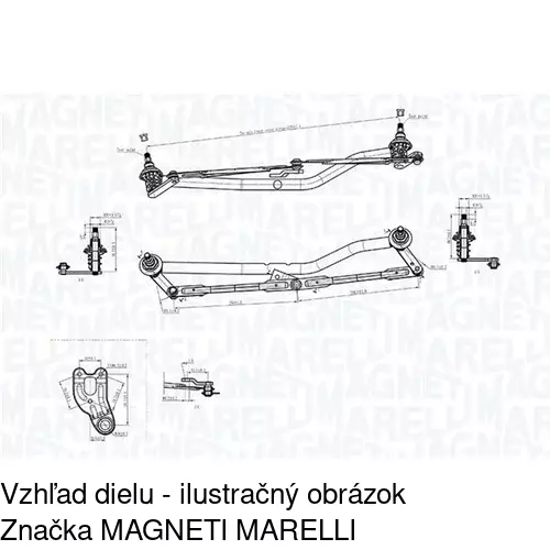 Náhon stieračov bez motora 2009MWP1 /POLCAR/ - obr. 2