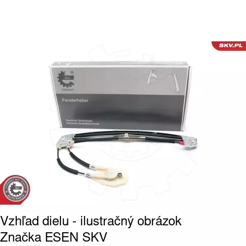 Mechanizmus sťahovania okna elektrický bez motora 2016PSG6 /POLCAR/ - obr. 4