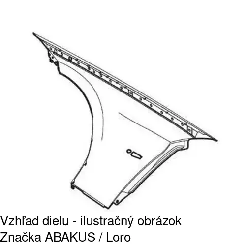 Predný blatník 204001-J /POLCAR/ - obr. 2