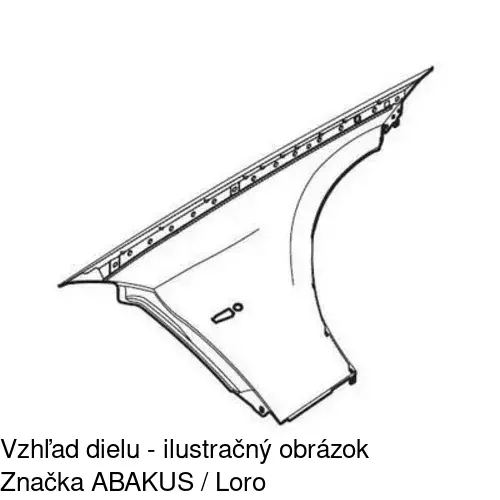 Predný blatník 204002 /POLCAR/ - obr. 2