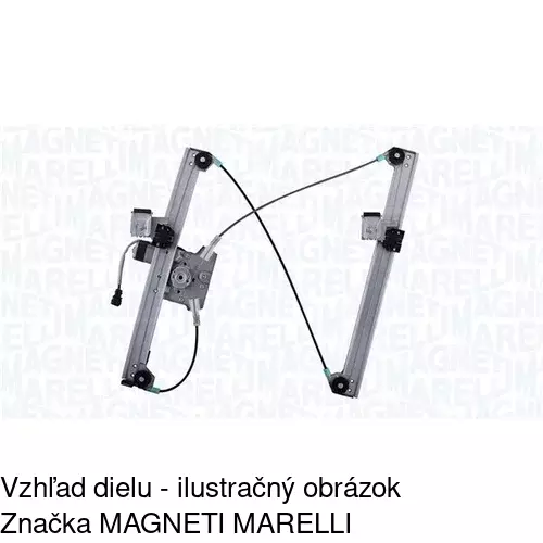 Mechanizmus sťahovania okna elektrický bez motora 2040PSG3 /POLCAR/ - obr. 3